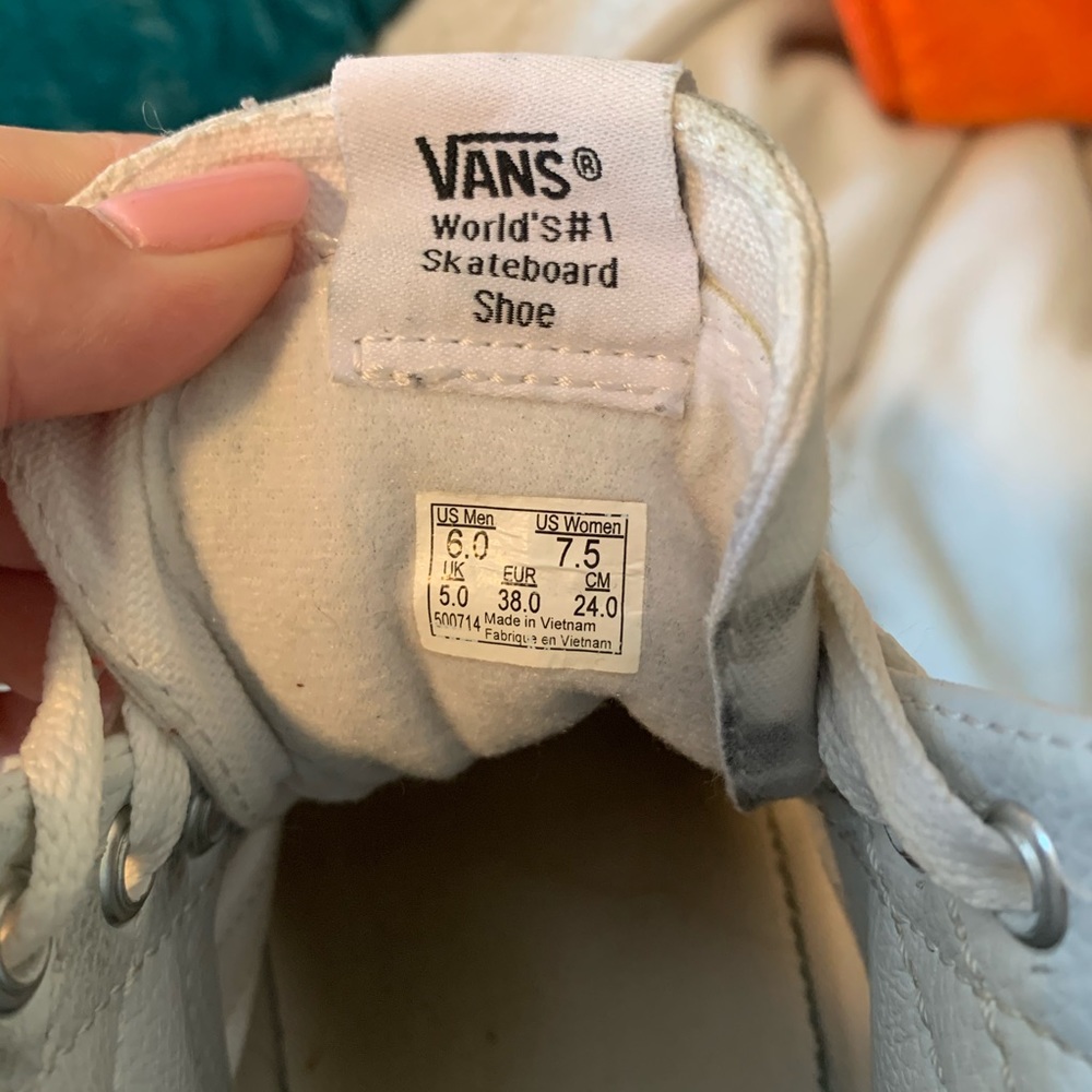 High top White Vans